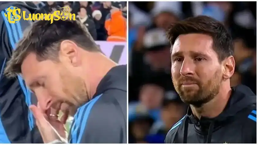 Siêu sao người Argentina bật khóc trước trận đấu với Venezuela (Ảnh: TeamTalk) Siêu sao người Argentina bật khóc trước trận đấu với Venezuela (Ảnh: TeamTalk)